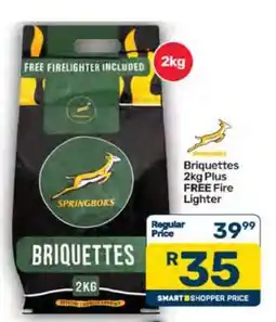 Pick n Pay Briquettes 2kg Plus FREE Fire Lighter offer