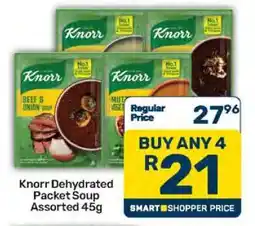 Pick n Pay Knorr Dehydrated Packet Soup Assorted 45g offer