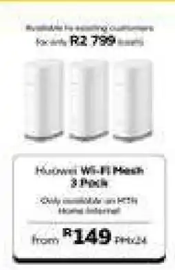 MTN Huawei Wi-Fi Mesh 3 Pack offer