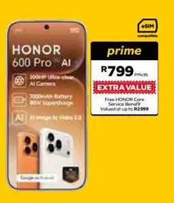 MTN HONOR 600 Pro AI offer