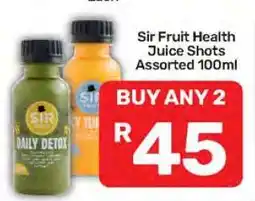Pick n Pay Sir Fruit Health Juice Shots Assorted 100ml offer