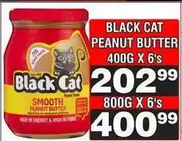 Advance Cash n Carry BLACK CAT PEANUT BUTTER 400G X 6's offer