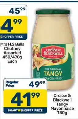 Pick n Pay Crosse & Blackwell Tangy Mayonnaise-750g offer