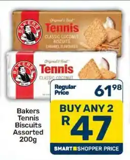 Pick n Pay Bakers Tennis Biscuits Assorted 200g offer