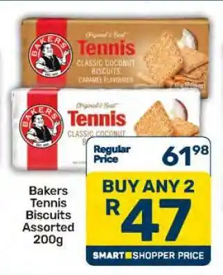 Pick n Pay Bakers Tennis Biscuits Assorted 200g offer
