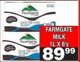 Advance Cash n Carry FARMGATE MILK 1L X 6's offer