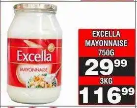 Advance Cash n Carry EXCELLA MAYONNAISE 750g offer
