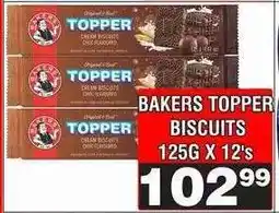 Advance Cash n Carry BAKERS TOPPER BISCUITS 125G X 12's offer