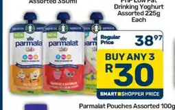 Pick n Pay Parmalat Pouches Assorted 100g offer