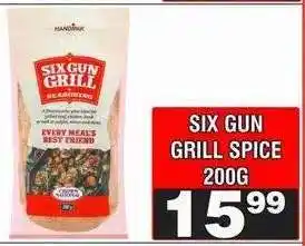 Advance Cash n Carry SIX GUN GRILL SPICE 200G offer