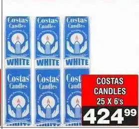 Advance Cash n Carry Costas Candles offer