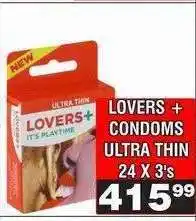 Advance Cash n Carry LOVERS + CONDOMS ULTRA THIN offer
