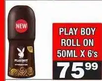Advance Cash n Carry PLAY BOY ROLL ON 50ML X 6's offer