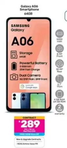 Game Samsung - galaxy a06 smartphone 64gb offer
