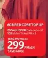 Game Red core top up offer