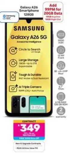 Game Samsung - galaxy a26 smartphone 128gb offer