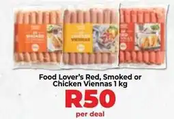 Food Lover's Market Food lover's red, smoked or chicken viennas offer