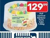 Pick n Pay Rainbow - carnival party cake offer