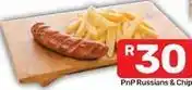 Pick n Pay Russians & chips offer
