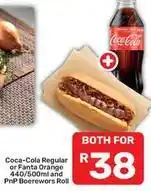 Pick n Pay Coca cola - boerewors roll offer