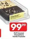 Pick n Pay Caramel chocolate & vanilla flavoured traybake offer
