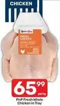 Pick n Pay Fresh whole chicken in tray offer