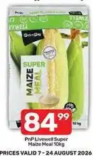 Pick n Pay Super maize meal 10kg offer