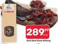 Pick n Pay Hypermarket Bulk beef kiosk biltong offer
