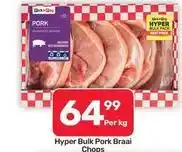 Pick n Pay Hypermarket Hyper bulk pork braai chops offer