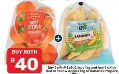 Pick n Pay Hypermarket Soft citrus 1kg and bananas prepack offer