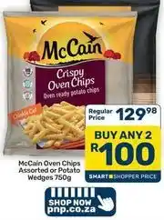 Pick n Pay Hypermarket Mccain - oven chips assorted or potato wedges offer