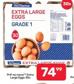 Pick n Pay Hypermarket PnP no name Extra Large Eggs 30s offer