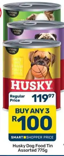 Pick n Pay Hypermarket Husky Dog Food Tin Assorted 775g offer