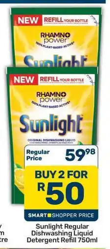 Pick n Pay Hypermarket Sunlight Regular Dishwashing Liquid Detergent Refill 750ml offer