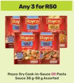 Game Royco Dry Cook-in-Sauce OR Pasta Sauce offer