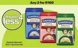 Game Daawat Basmati Rice 1 kg Assorted offer