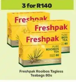 Game Freshpak Rooibos Tagless Teabags 80s offer