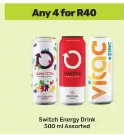 Game SWITCH ENERGY DRINK offer