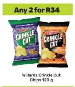 Game Willards Crinkle Cut Chips 120 g offer