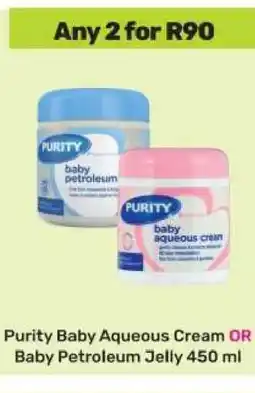 Game Purity Baby Aqueous Cream OR Baby Petroleum Jelly 450 ml offer