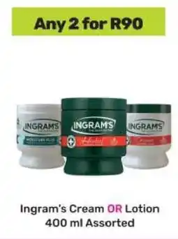 Game Ingram's Cream or Lotion offer