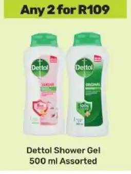 Game Dettol Shower Gel 500 ml Assorted offer