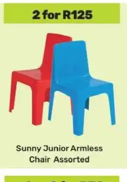 Game Sunny Junior Armless Chair Assorted offer