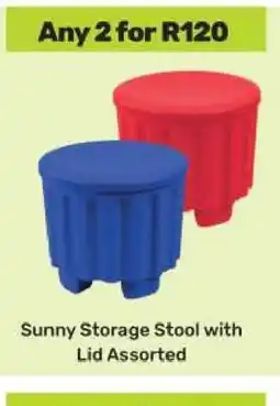 Game Sunny Storage Stool with Lid Assorted offer