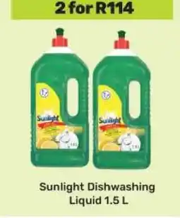Game Sunlight Dishwashing Liquid 1.5 L offer