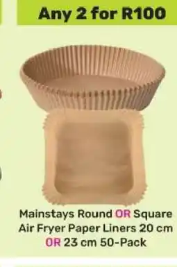 Game Mainstays Round OR Square Air Fryer Paper Liners offer