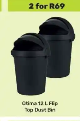 Game Otima 12 L Flip Top Dust Bin offer
