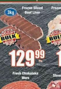 Boxer Beef liver offer