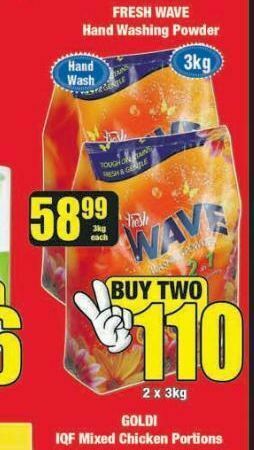 Boxer Fresh wave washing powder offer