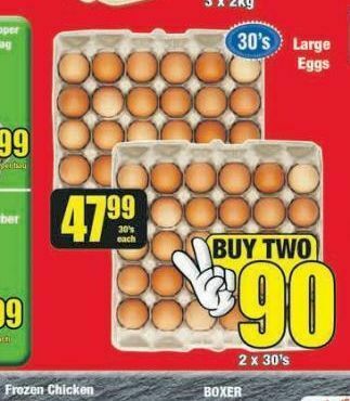 Boxer Eggs offer